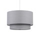 image 2 of First Choice Lighting Pair of Dark Grey 2 Tier Ceiling Light Shades Grey