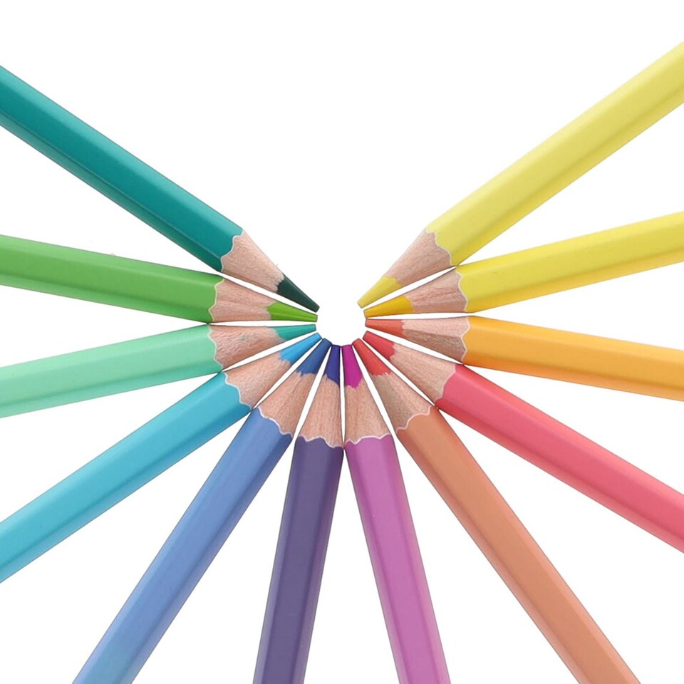 image 1 of Pack of 12 Pastel Shades Colour Pencils by World of Colour