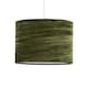 image 2 of Set of 2 Green Crushed Velvet 33cm Pendant Lightshades Green