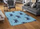 image 2 of Palm Trees On Blue Rug | Multi