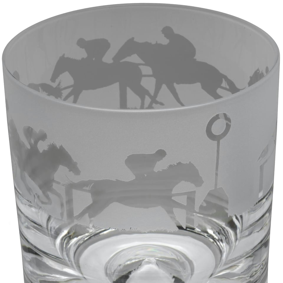 Animo Glass Whisky Tumbler Etched Glass At The Races