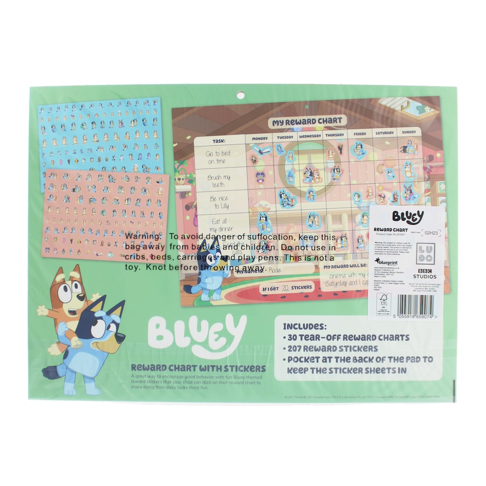 image 1 of Bluey Reward Chart
