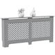 image 1 of Vida Designs Oxford Radiator Cover Painted MDF Cabinet, Grey, 172cm