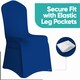 image 8 of Chair Cover Spandex Polyester Stretch, Flat Dining Slipcovers - 1pc