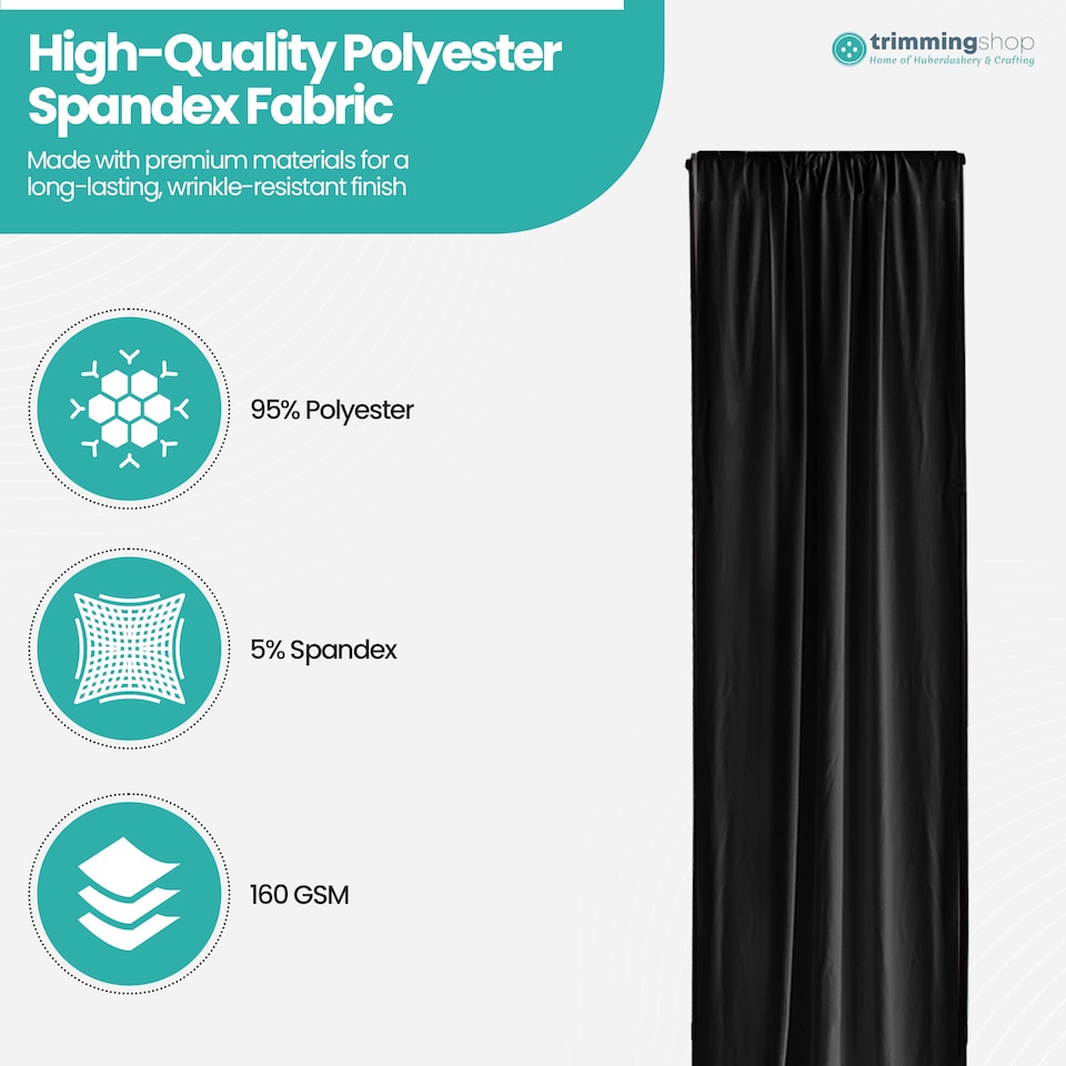 image 1 of 4x1m Spandex Backdrop Photography Background Drapes with Rod Pocket