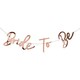 image 1 of Rose Gold Foil Bride To Be Hen Party Cardboard Letter Banner 200cm