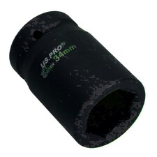 1" Drive 34mm Deep MM Impact Impacted Socket 6 Sided Single Hex