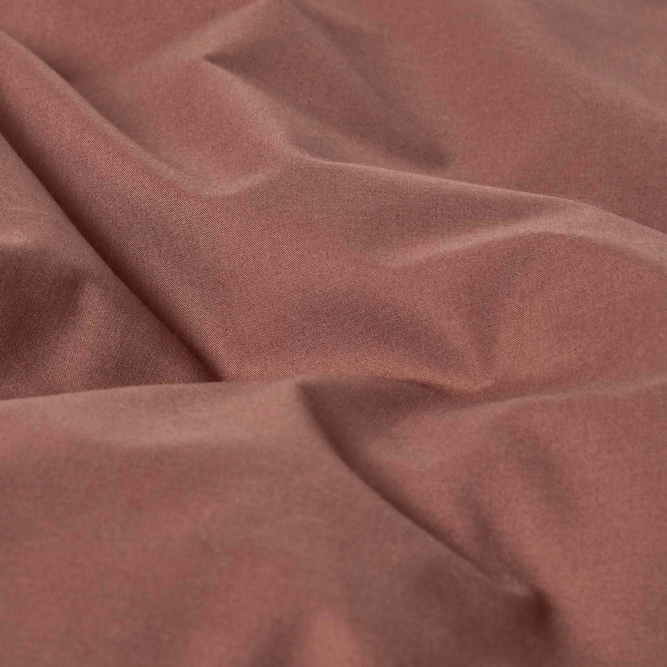 image 1 of Homescapes Chocolate Cotton Duvet Cover Set - 200 Thread Count - Double Brown | Double