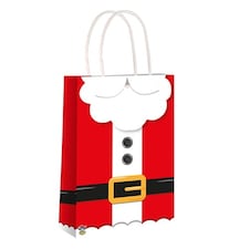 Santa Claus Christmas Paper Party Bag with Handles 22cm