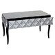 image 5 of Interiors by Premier Distinctive Silver Coffee Table, Geomatric Silver Decorative Table For Hallways, Coffee Table For Patio Silver