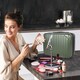 image 6 of 3 Piece Luggage Set with Vanity Case, Carry-On & Large Suitcase | Green | Hunter Green