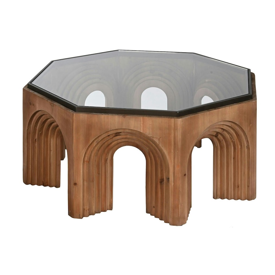 image 1 of Centre Table Home ESPRIT Crystal Fir wood 99 x 99 x 46 cm N/A