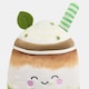 image 6 of OHS Sweetie Pie Filled Novelty Scatter Cushion Soft Fleece Toy Pillow | Green | Mandy the Matcha