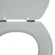 image 4 of Interiors by Premier Classic Matte Grey Oval Toilet Seat, Modern Soft Finish Loo Seat, Commode Cover With Anti-Wobble Fixings