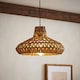 image 2 of ValueLights Natural Woven Natural Ceiling Pendant Light Shade Weave Rope Lampshade | Brown