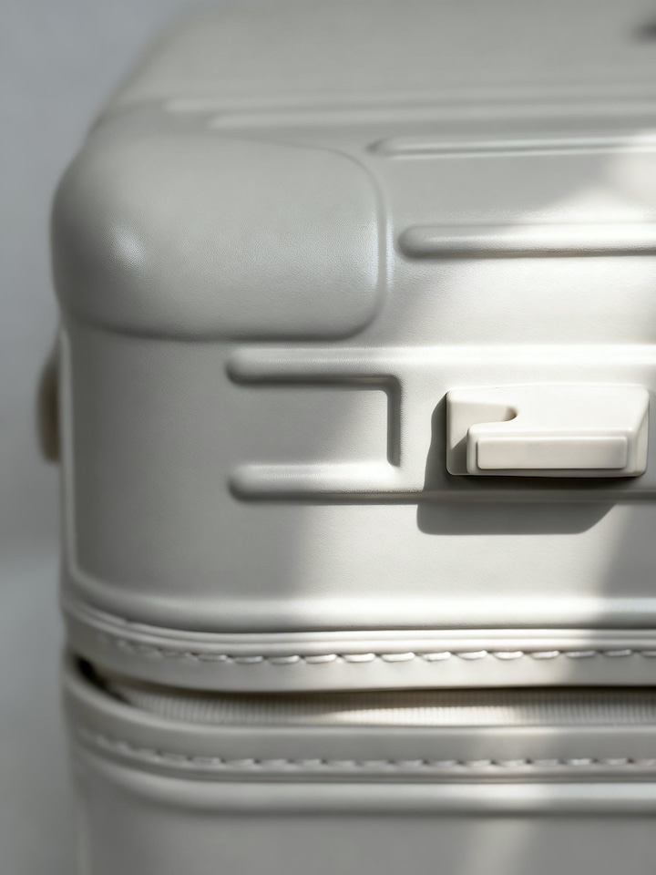 image 1 of Lightweight Hard Shell Carry-On Suitcase with Cupholder,Durable 4-Wheel Travel Luggage with Hook