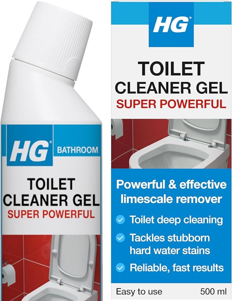 image 1 of HG toilet cleaner gel super powerful 0.5L -- 2PK | Clear | 2