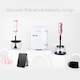 image 2 of Envie Makeup Brush Cleaner & Dryer with UV Disinfection Light, White N/A