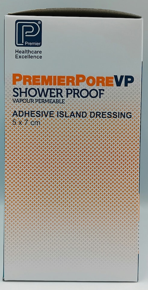 image 1 of Premierpore VP Adhesive Island Dressings 5cm x 7cm – Box of 50