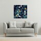 image 2 of Blue & Yellow Flowers (Canvas Print) 46 x 46 x 4cm