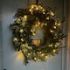 image 7 of 60cm Premium Mixed branch prelit Green Wreath - with timer