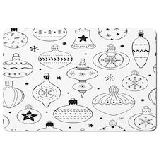 Hand drawn christmas decorations (placemat)