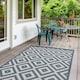 image 8 of The Rugs Outdoor Indoor Diamond Garden Patio Rug Weather Resistant Jet Washable | 100
