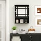 image 7 of COSTWAY Bathroom Wall Storage Cabinet Medicine Organizer Black Black