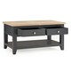 image 3 of Classic Rustic Dark Grey Coffee Table | Grey | Grey