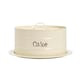 image 1 of Harbour Housewares Cream Vintage Metal Kitchen Cake Tin Kitchen Caddy Kitchen Storage Containers Canister