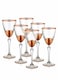 image 4 of Glam Collection Copper Wine Glasses (Set of 6)
