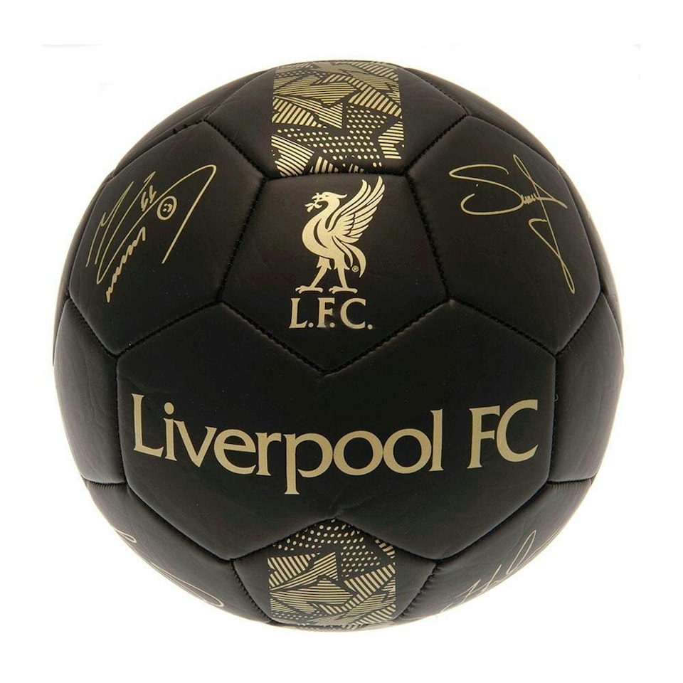 image 1 of Liverpool FC Phantom Signature Football - Matt Black/Gold - 1