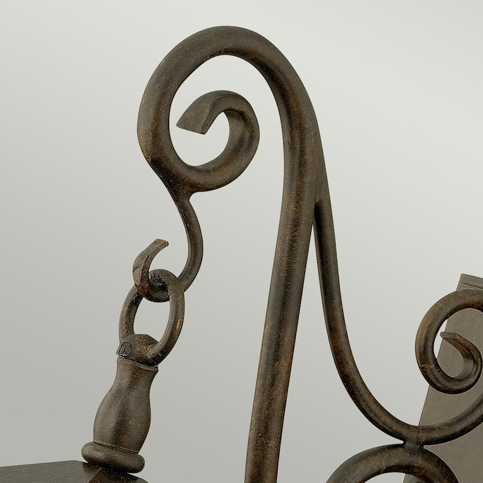 image 1 of Trellis 1 Light Outdoor Small Wall Lantern Light Regency Bronze IP44, E27