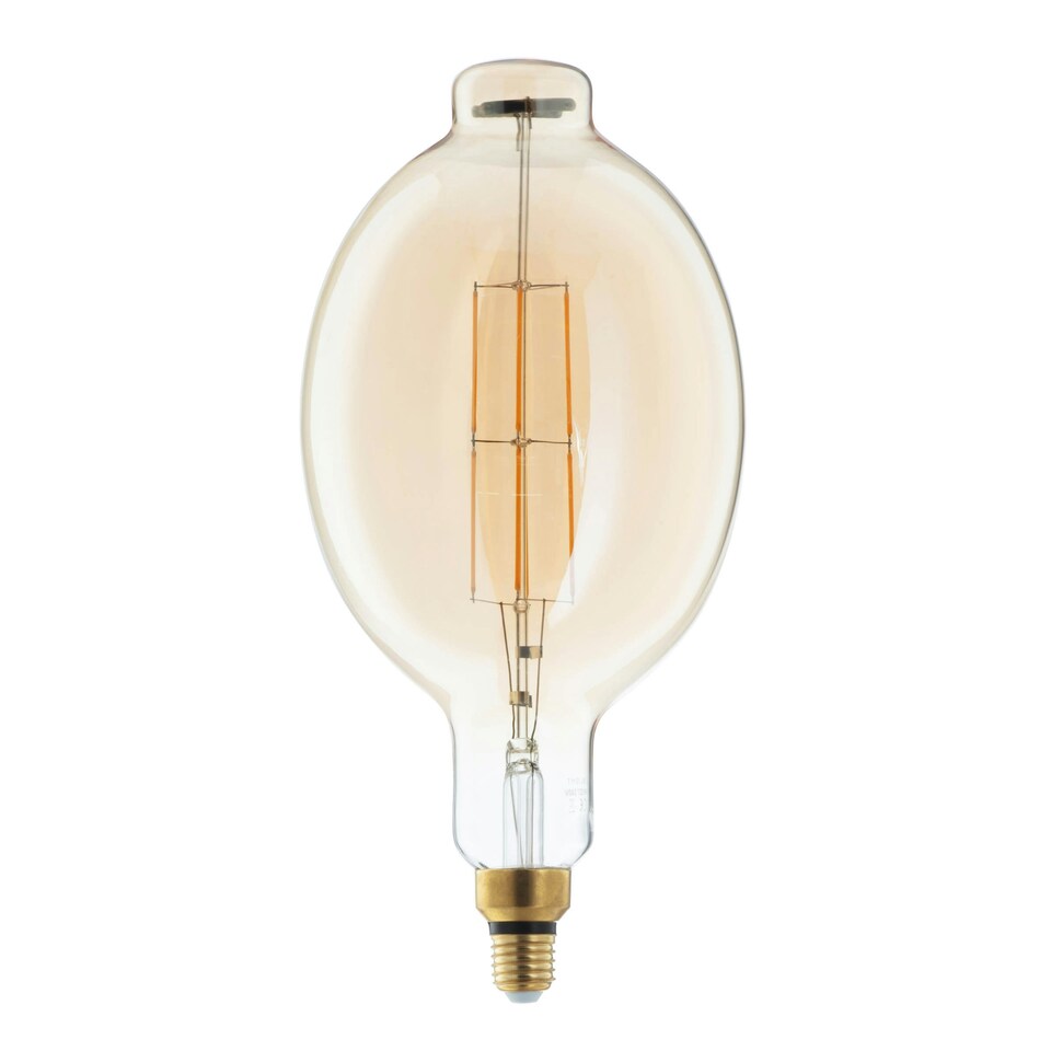image 1 of BHS 6 Watt LED Oversized Vintage Style ES E27 Filament Bulb, Amber