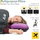 image 3 of Deluxe Inflatable Camping Pillows (2 Pack) - Purple