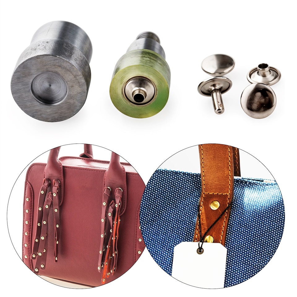 image 1 of 7mm Double Cap Rivet Dies for Universal Hand Press