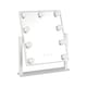 image 1 of Living and Home Adjustable Vanity Mirror with LED Bulbs, 3 Color Light