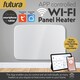 image 4 of Futura 1000W WIFI Curved Designer Electric Radiator Panel Heater White Wall Mounted Timer and Thermostat