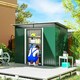 image 10 of Outsunny Garden Shed Outdoor Storage Tool Organizer w/ Double Sliding Door