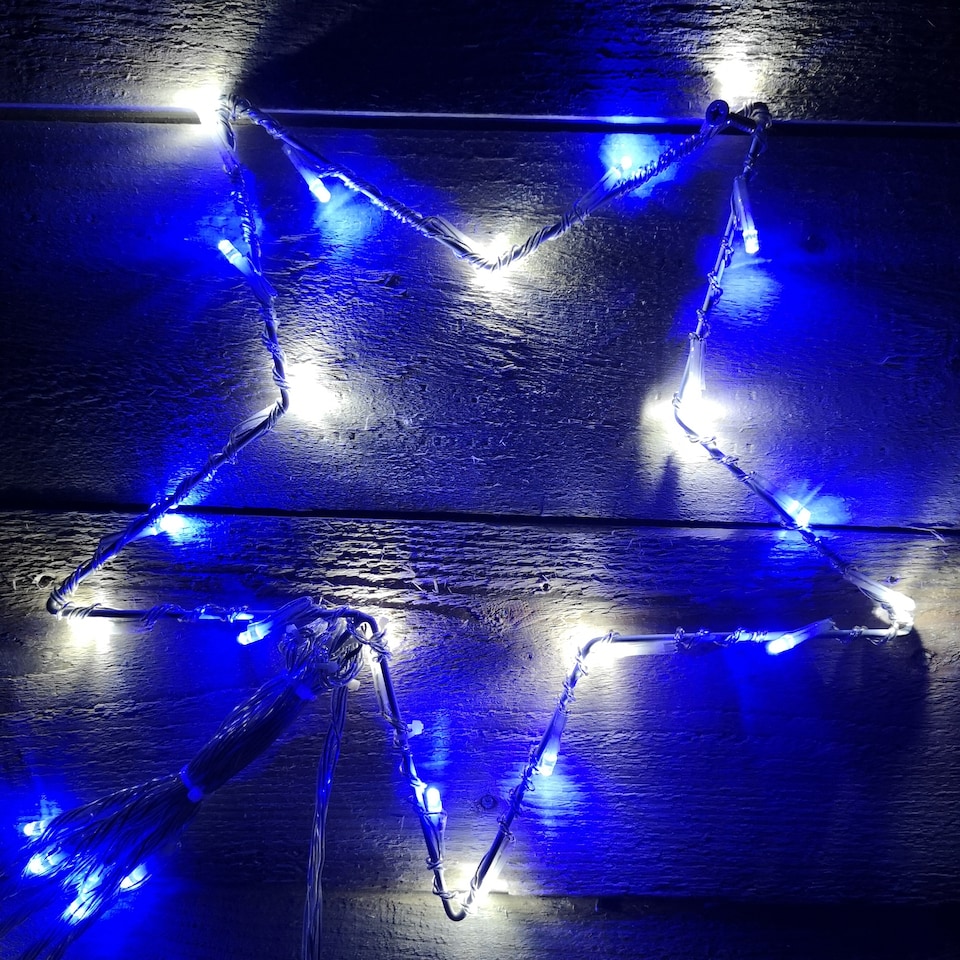 image 1 of 600 LED 60m Indoor Outdoor Christmas Multi Function Battery Operated String Lights with Timer in Cool & Warm White