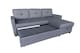 image 3 of The Savona 3 Seater Storage Sofa in Grey or Silver | Grey | One Size