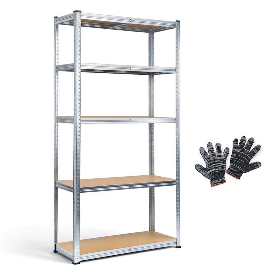 image 1 of Racking Shelf Heavy Duty 5 Tier Garage Shelving Storage Shelves Unit 180x90x40cm