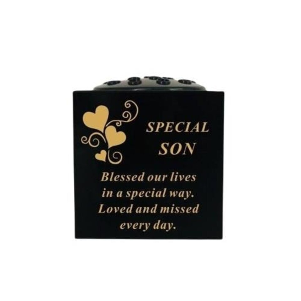 David Fischhoff Black Grave Vase 14.5 x 14.5cm - Son | Black
