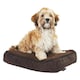 image 7 of Brown Dog Bed - Small To XL Sizes - Fleece - Bunty Snooze Brown | L