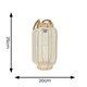 image 3 of ValueLights Solar Powered Outdoor Natural Mesh Fabric Lantern Garden Light