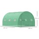 image 7 of Outsunny Tunnel Greenhouse w/ PE Cover, Outdoor Plant House w/ Door & Window
