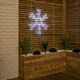 image 3 of 75cm Ice White 240 LED Snowflake Silhouette With 8 Functions