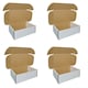 image 2 of 50 x White 15x12x2.5" Strong Single Wall Die Cut Packing Shipping Boxes White