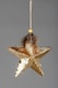 image 4 of 15cm Gold  Star - Christmas Hanging Decoration