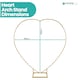 image 2 of Heart Balloon Arch Stand Party Decoration Arch Metal Frame - 200cm